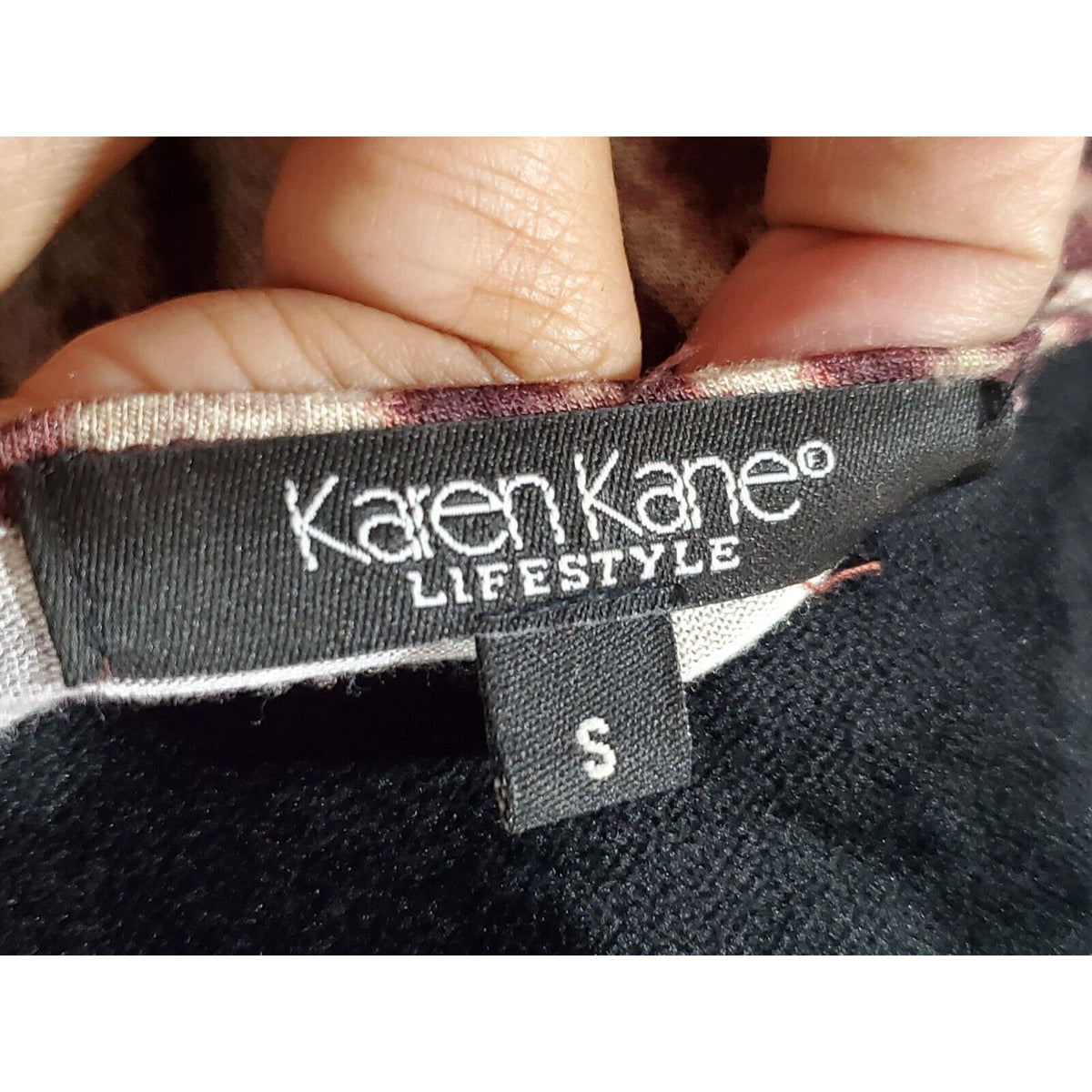 Karen Kane Women's Purple Rayon V-Neck Long Sleeve Casual Top Blouse Size Small