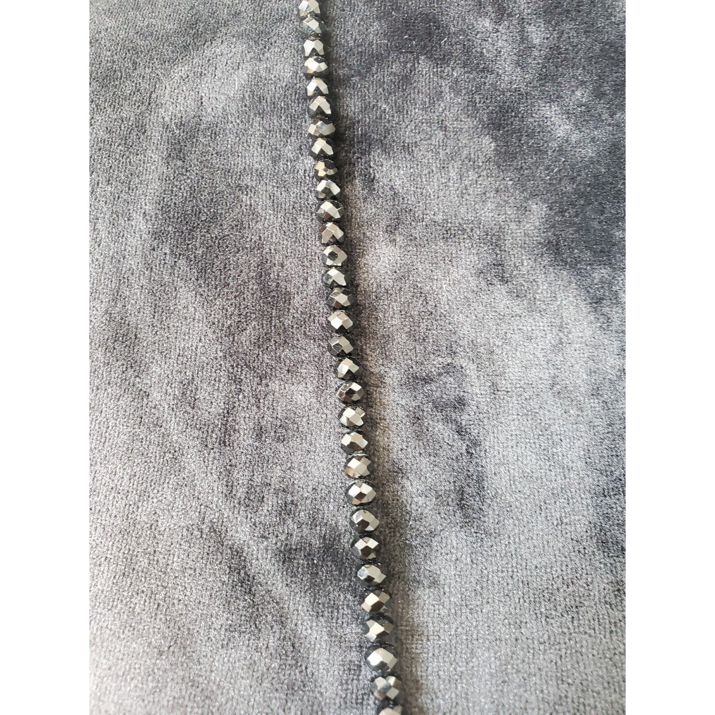 Women's Silver Multicolored Multilayer Crystal Beaded Fashion Jewelry Necklace