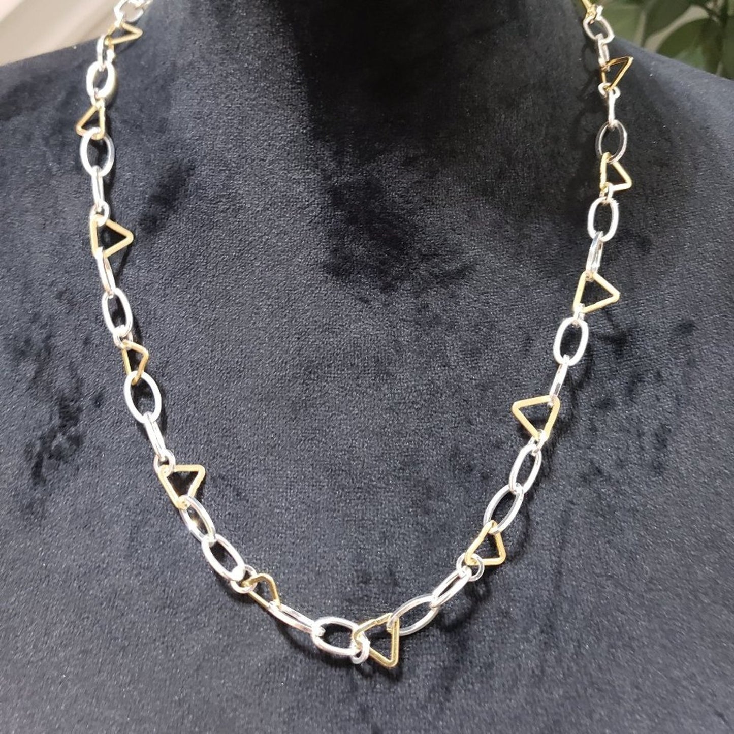 Women's Fashion Personalized Gold Plated Geometric Circle Chain Necklace