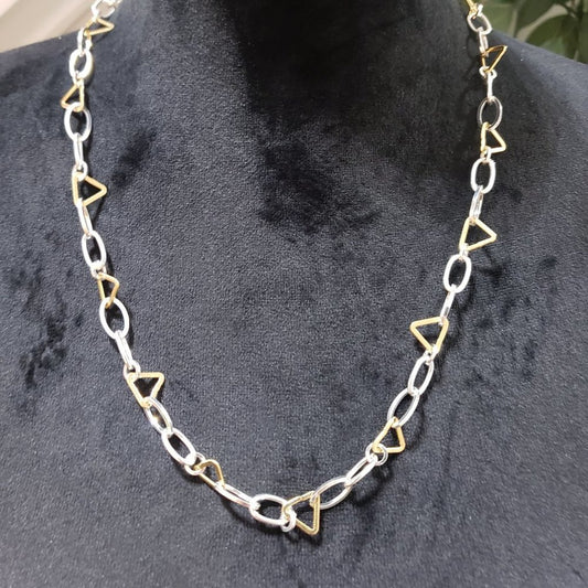 Women's Fashion Personalized Gold Plated Geometric Circle Chain Necklace
