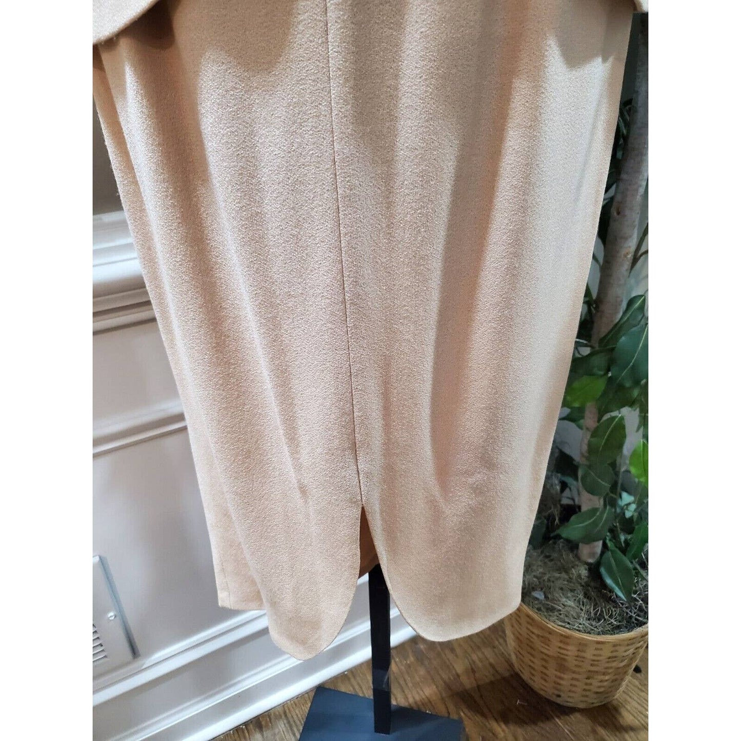 VTG New Classics Casual Corner Beige Single Breasted Blazer& Skirt 2 Pc's Suit 4