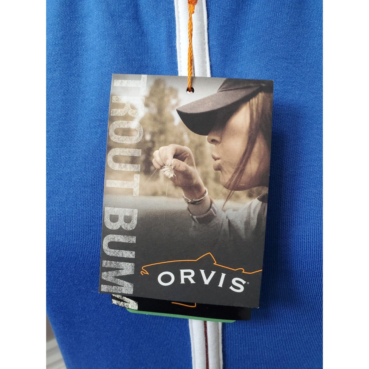 Orvis Womens Blue Polyester Sleeveless Full Zip Front Casual Jacket Vest Size XL