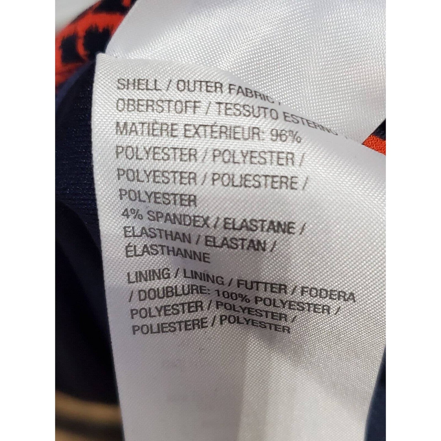 H By Halston Women's Orange Polyester Round Neck Sleeveless Knee Length Dress S