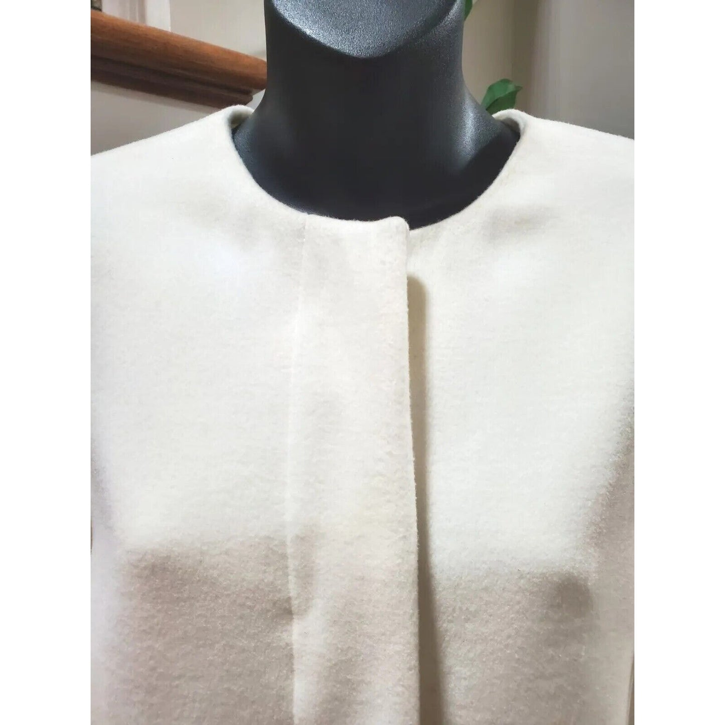 Kaari Blue Women's White Polyester Long Sleeve Buttons Front Casual Coat Size XS
