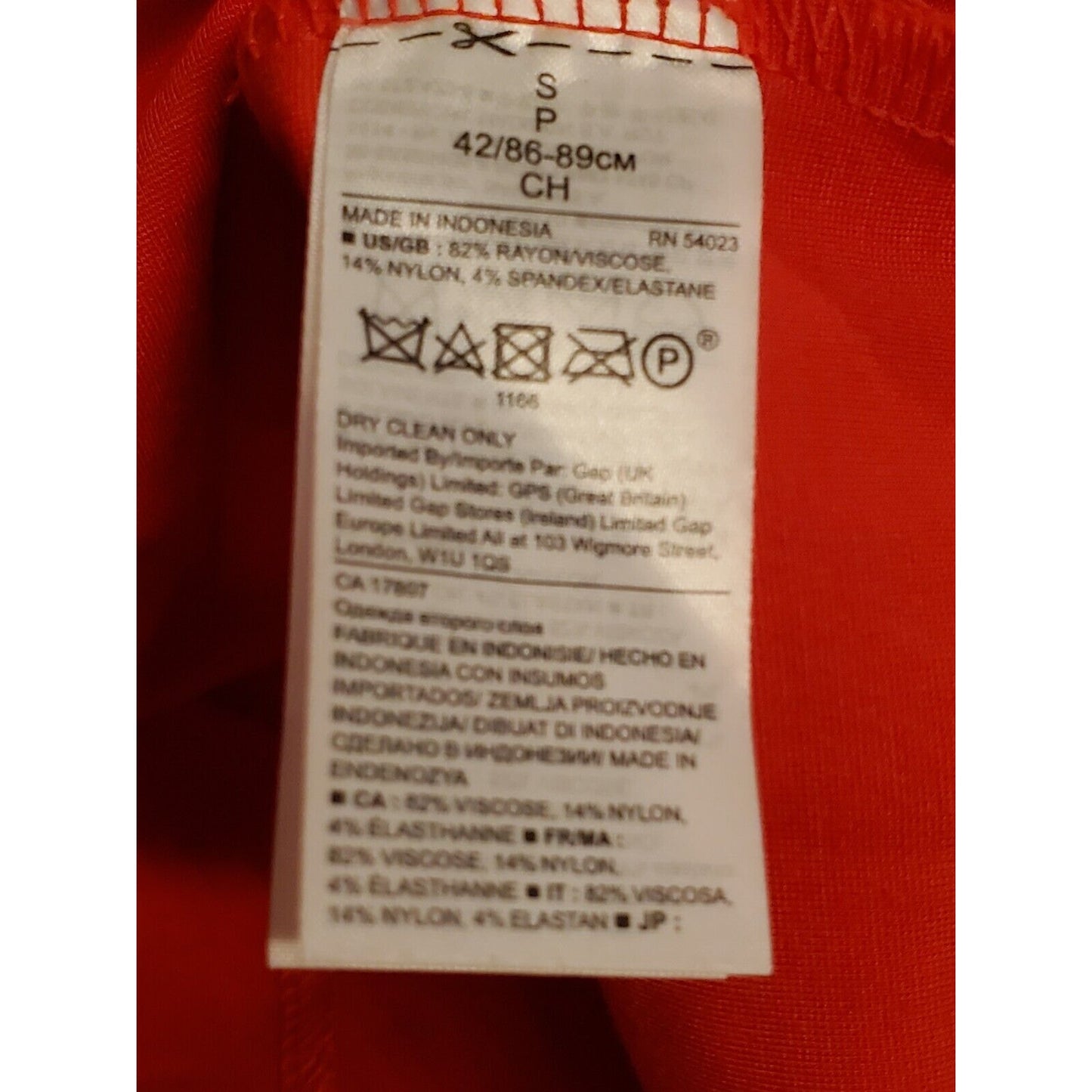 Banana Republic Women's Red Rayon Pencil & Straight Knee Length Skirt Size Small