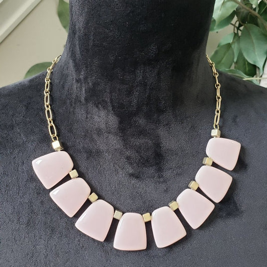Crystal Semi Precious Chunky Stone Beaded Collar Necklace with Lobster