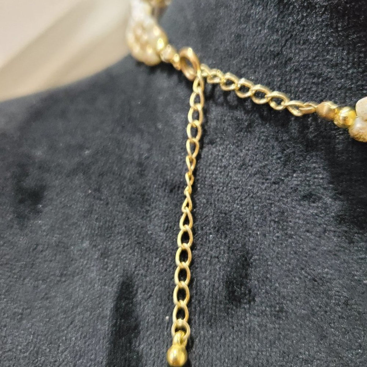 Women's Collar Bib Necklace Choker Round Beaded Jewellery Necklace