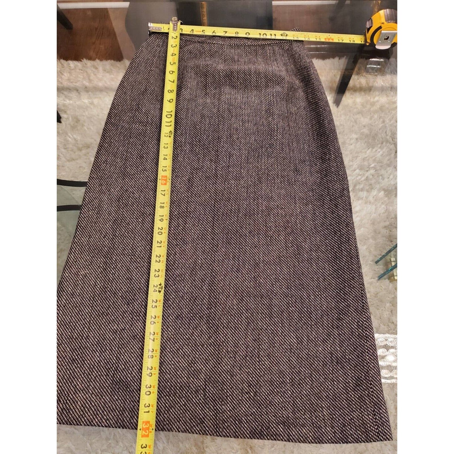 Vintage ONNA Collection Gray Wool Single Breasted Blazer & Skirt 2 Pc's Suit M