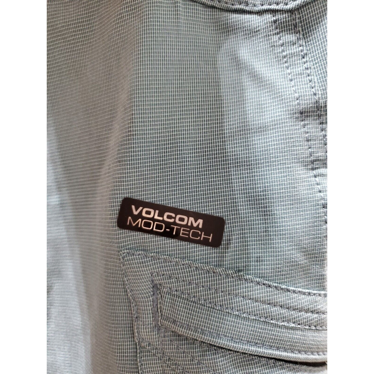 Volcom Men's Blue Polyester Elastic Waist Lido Heather Mod Boardshort Size 30