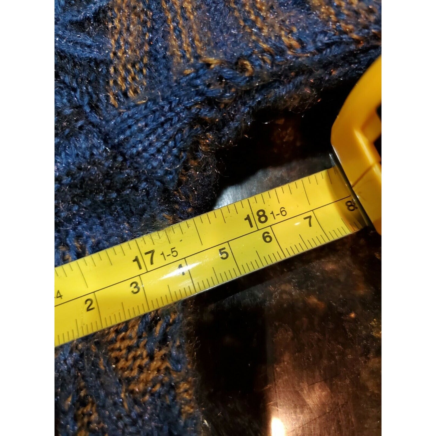 Vintage Top Girl Multicolor Blue Cotton Long Sleeve Button Casual Sweaters M