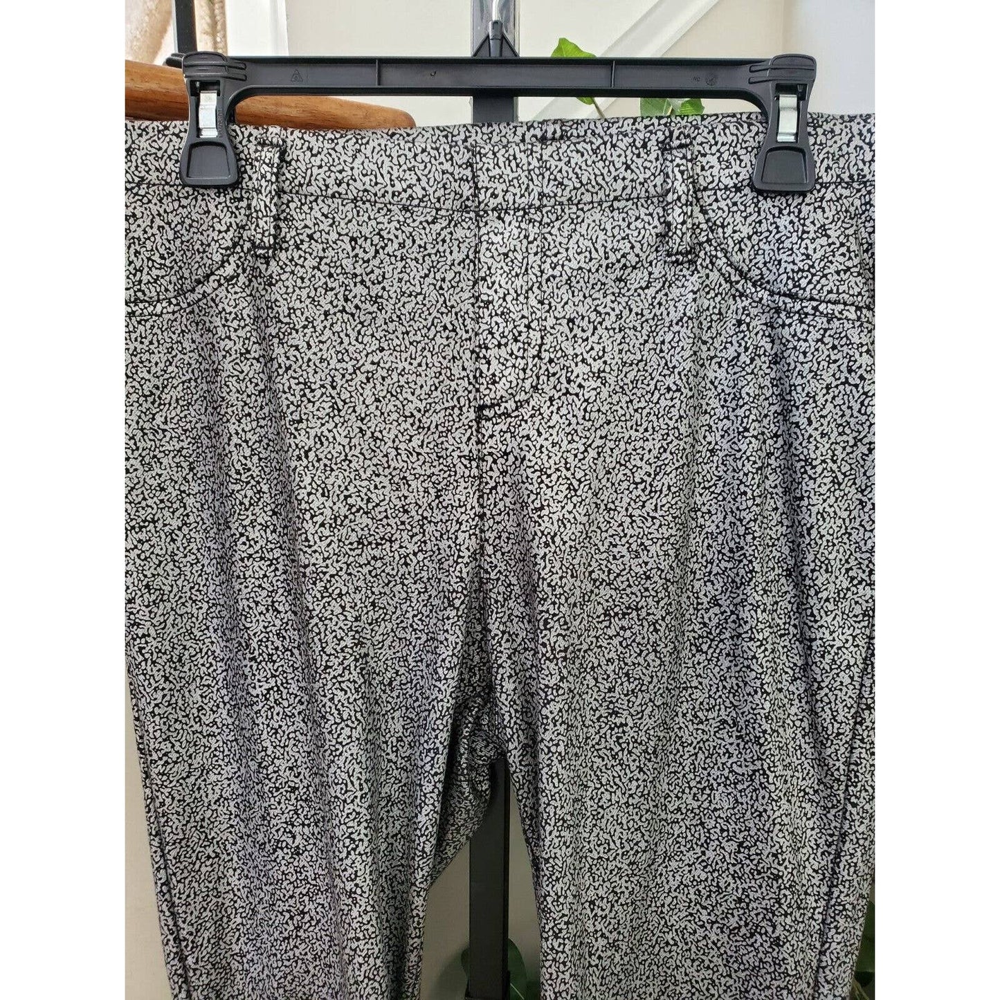 Faded Glory Women Gray Polyester Pull On Mid Rise Skinny Fit Casual Pant Size M