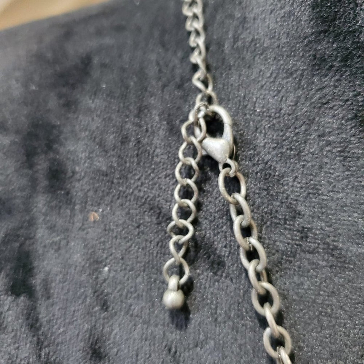 Womens Silver tone Double Strand Chain Jewelry Charm Necklace