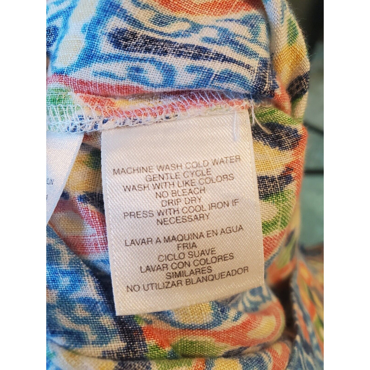 Jones New York Sport Women's Multicolor Linen 3/4 Sleeve Button Down Jacket PS