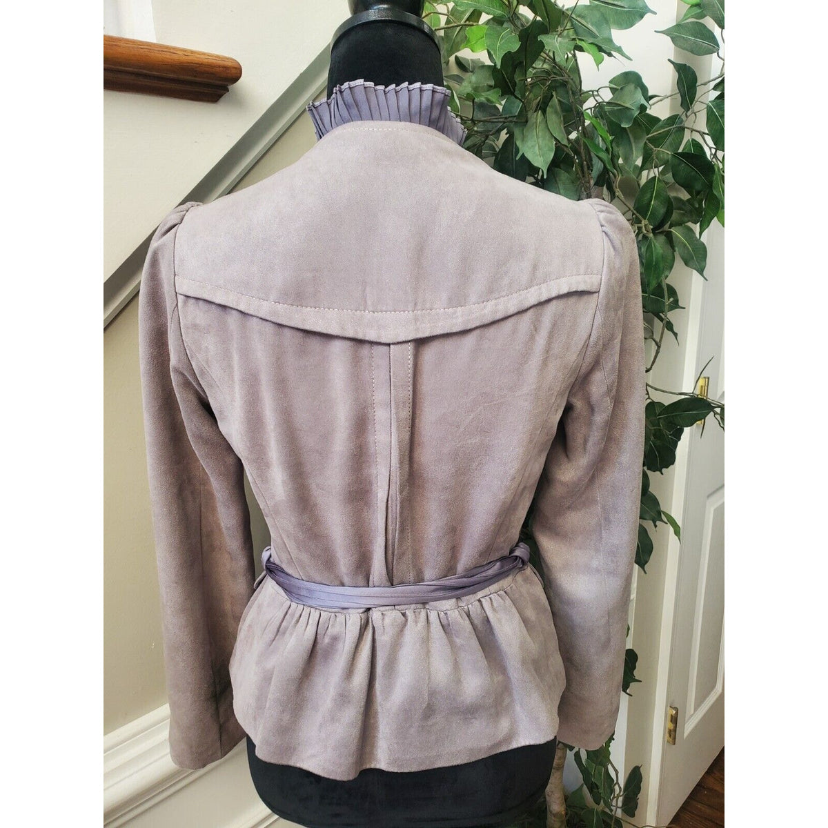 Kenneth Lady Women's Purple Polyester Long Sleeve One Button Blazer Size 40