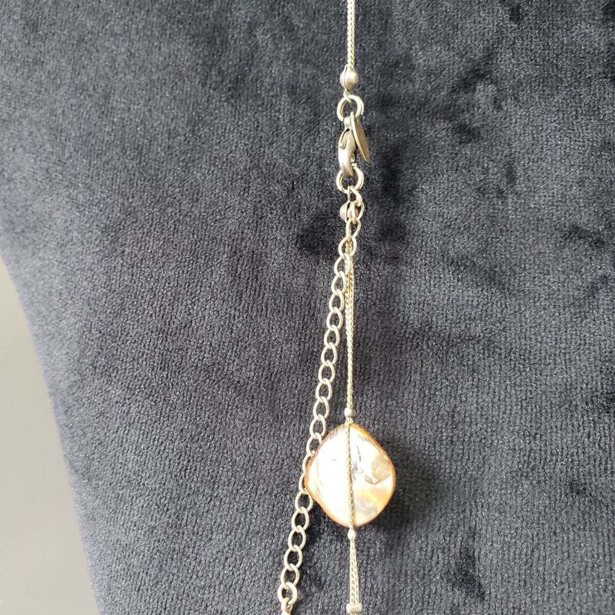 Lia Sophia Women's Fashion Crystals and Gold Tone Beads Long Chain Necklace