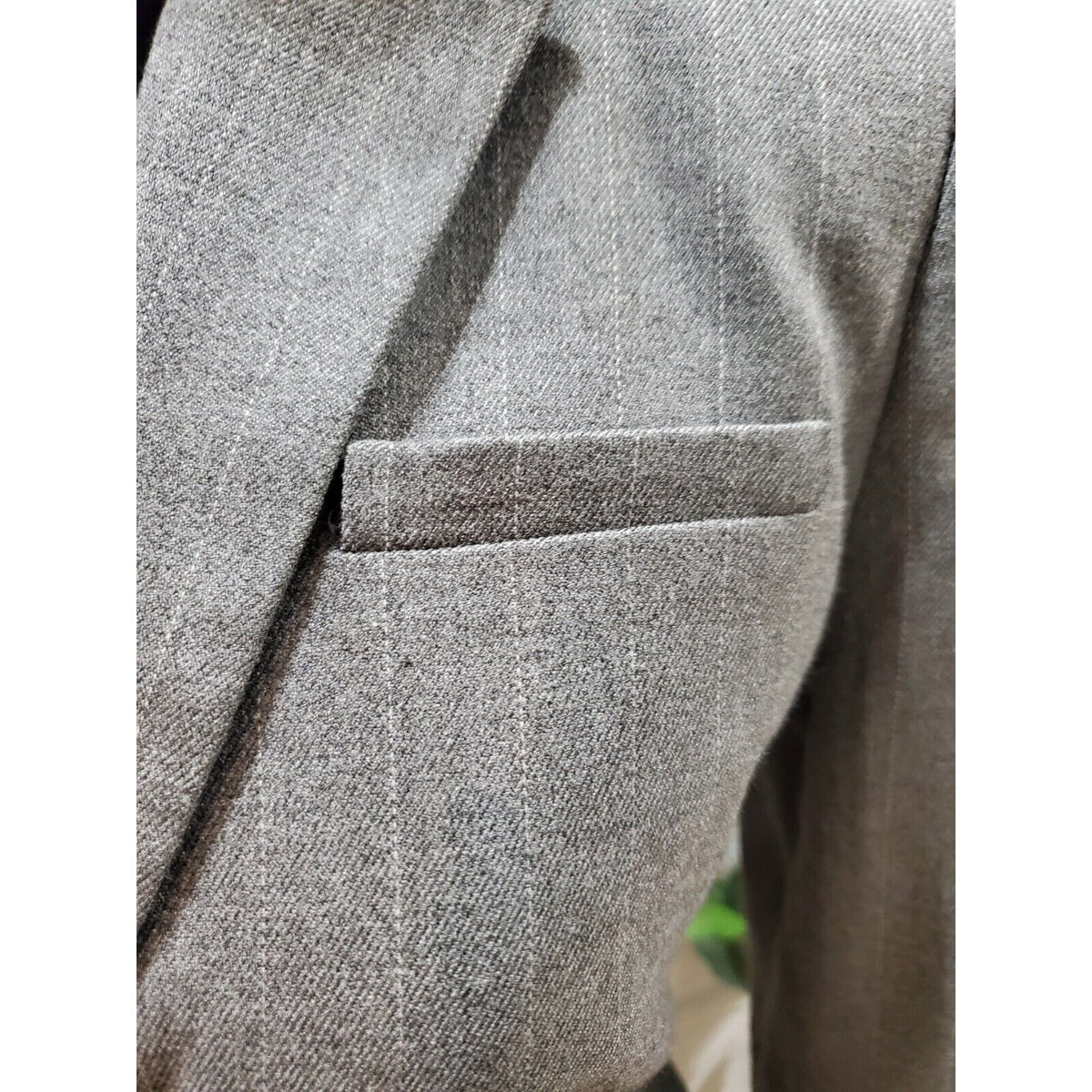 Banana Republic Women's Gray Single Breasted Two Button Blazer Jacket Size 4