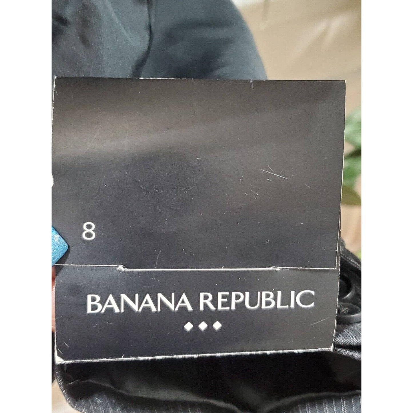 Banana Republic Women Gray Striped Cotton Long Sleeve Single Breasted Blazer 8