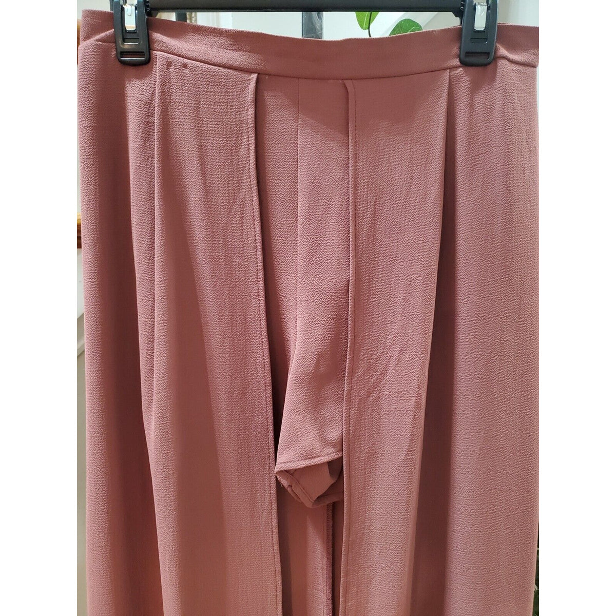 Windsor Pink High Waist Back Zip A-Line Pleated Maxi Skirt With Shorts Size S