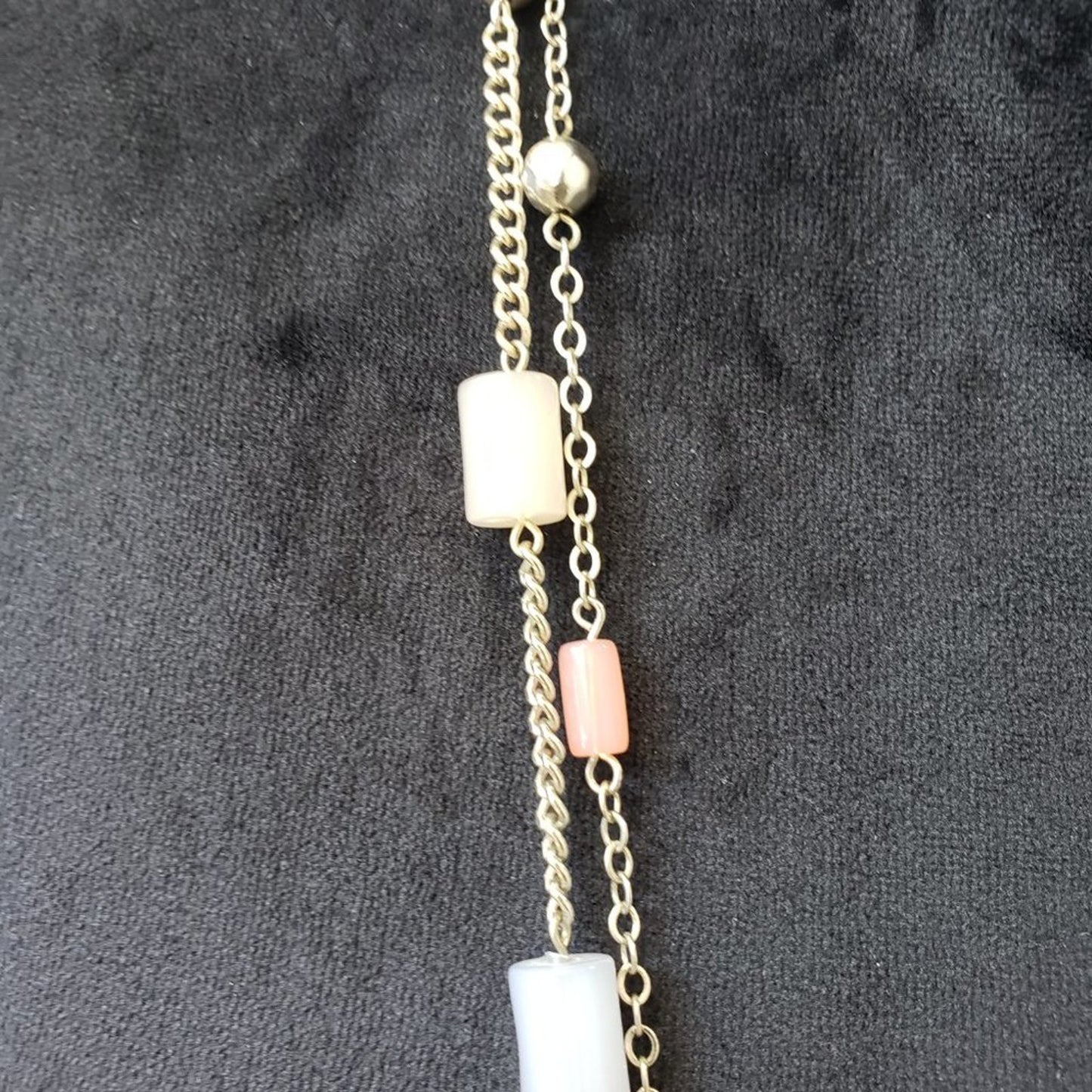 Womens Fashions Multi Tone Accent Teardrop Necklace with Lobster Clasp