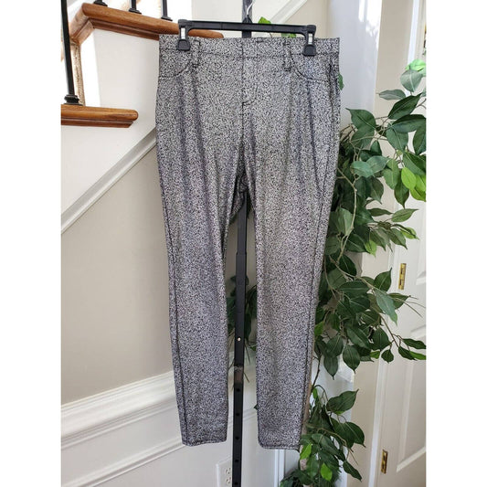 Faded Glory Women Gray Polyester Pull On Mid Rise Skinny Fit Casual Pant Size M