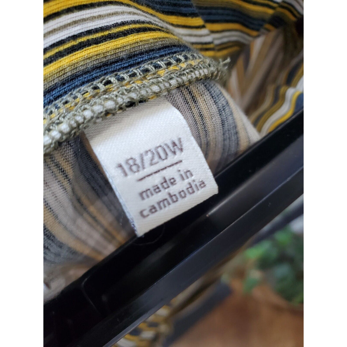 Est.1946 Women Multicolor Striped Polyester Drawstring Trouser Pants Size 18/20W