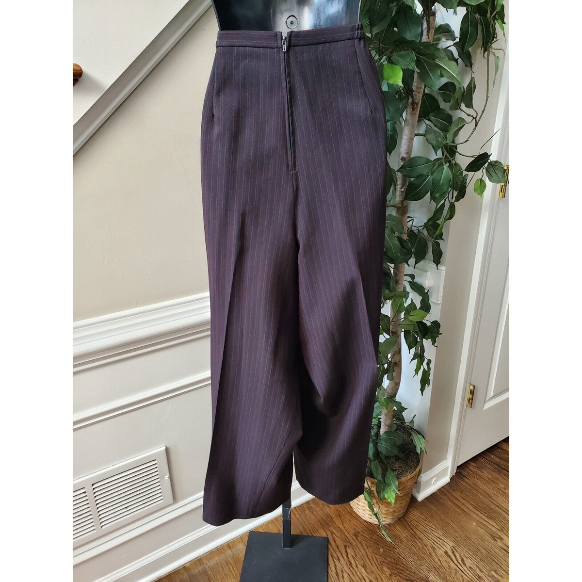 Perceptions Women Black Polyester Open Front Blazer & Pant 2 Pc's Suit Size 24W