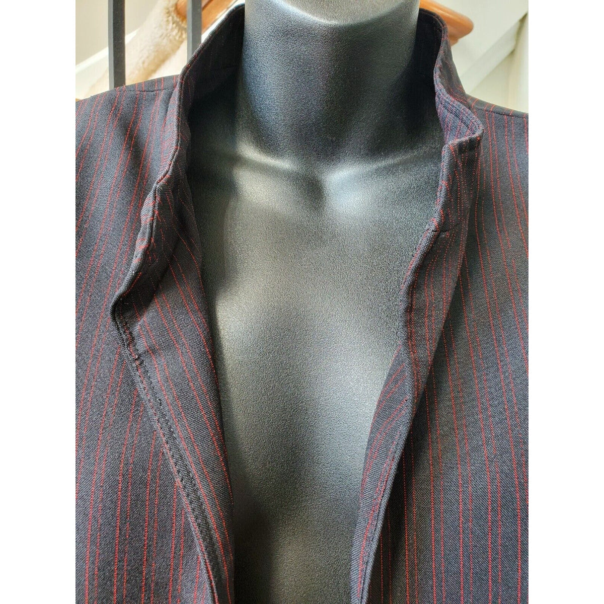 Perceptions Women Black Polyester Open Front Blazer & Pant 2 Pc's Suit Size 24W