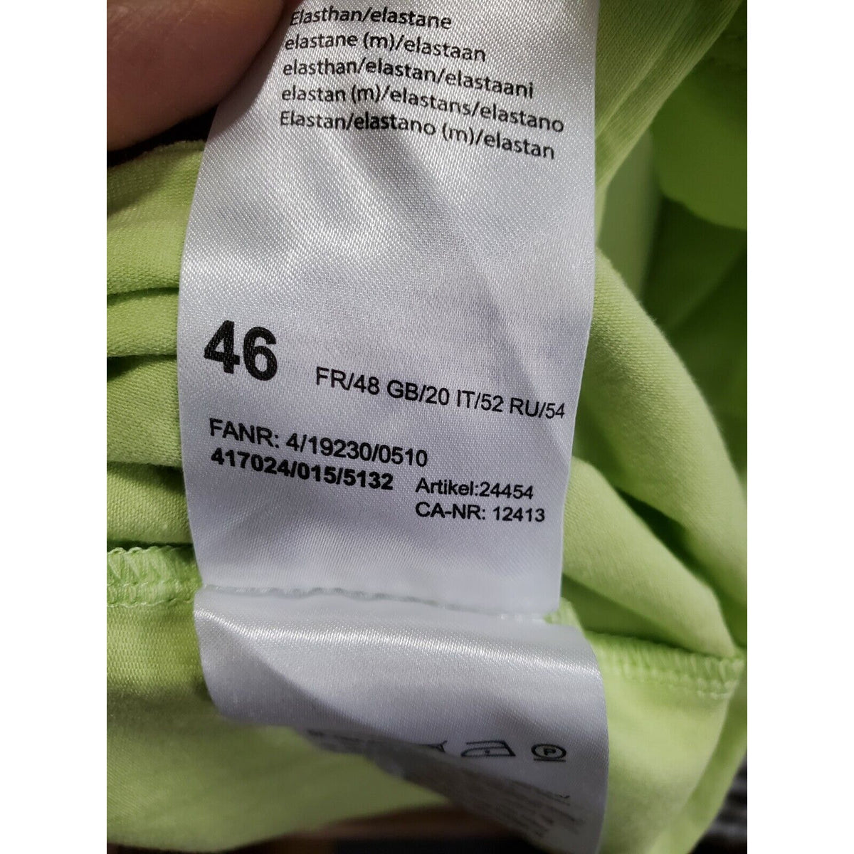 Bloomingdale's Basler Women's Green Polyester 3/4 Sleeve Round Neck T-Shirt 46