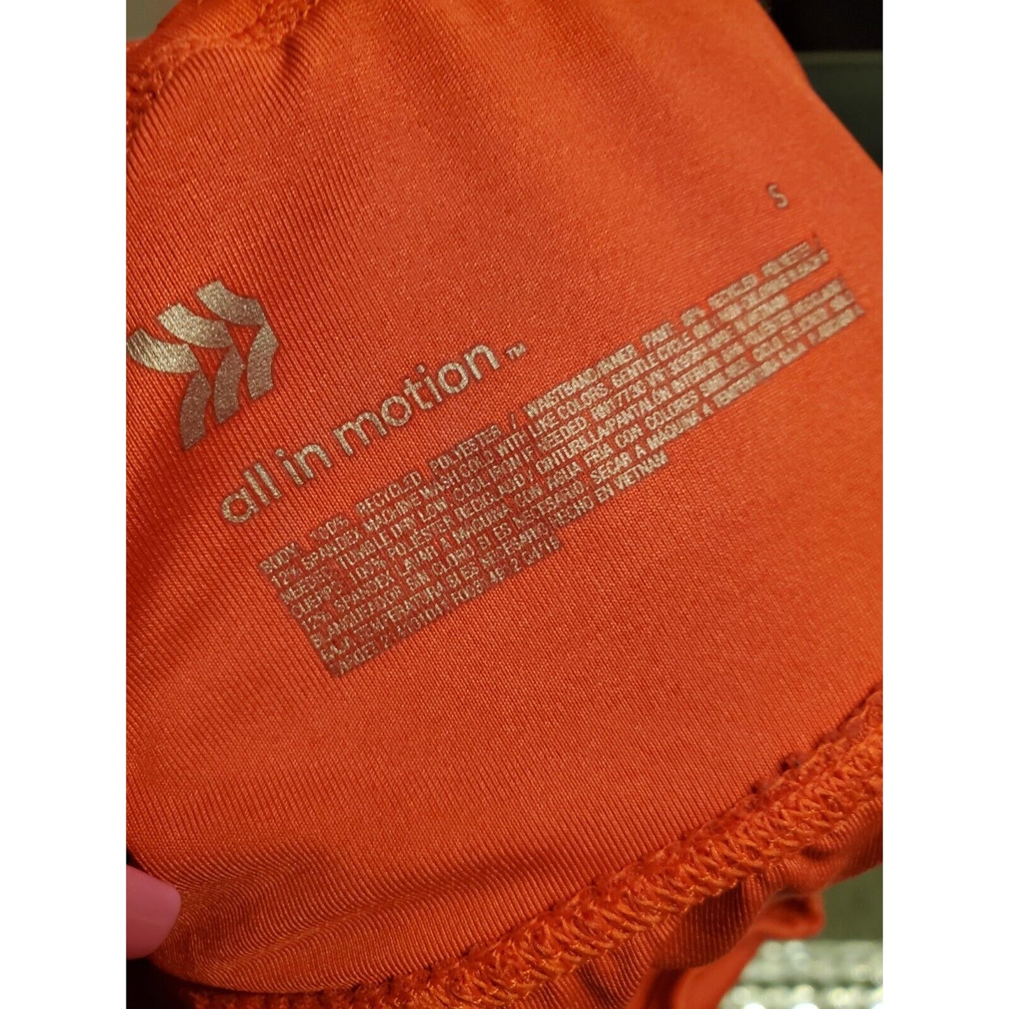 All in Motion Women's Red Polyester Casual Comfort Waist Active Wear Shorts S