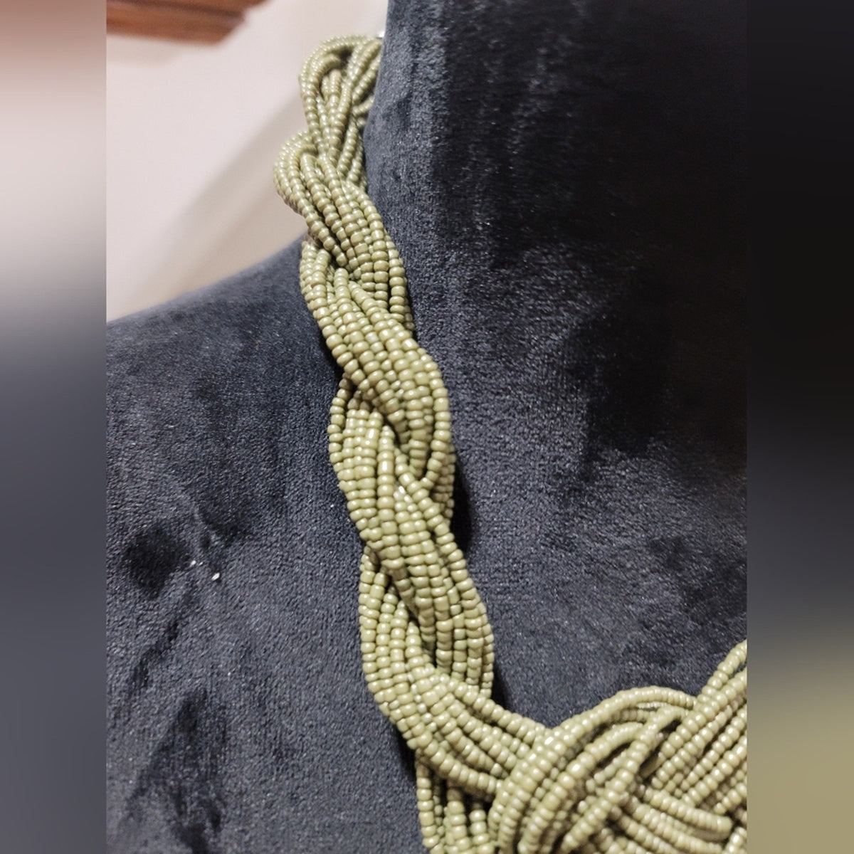 Green Braided Necklace
