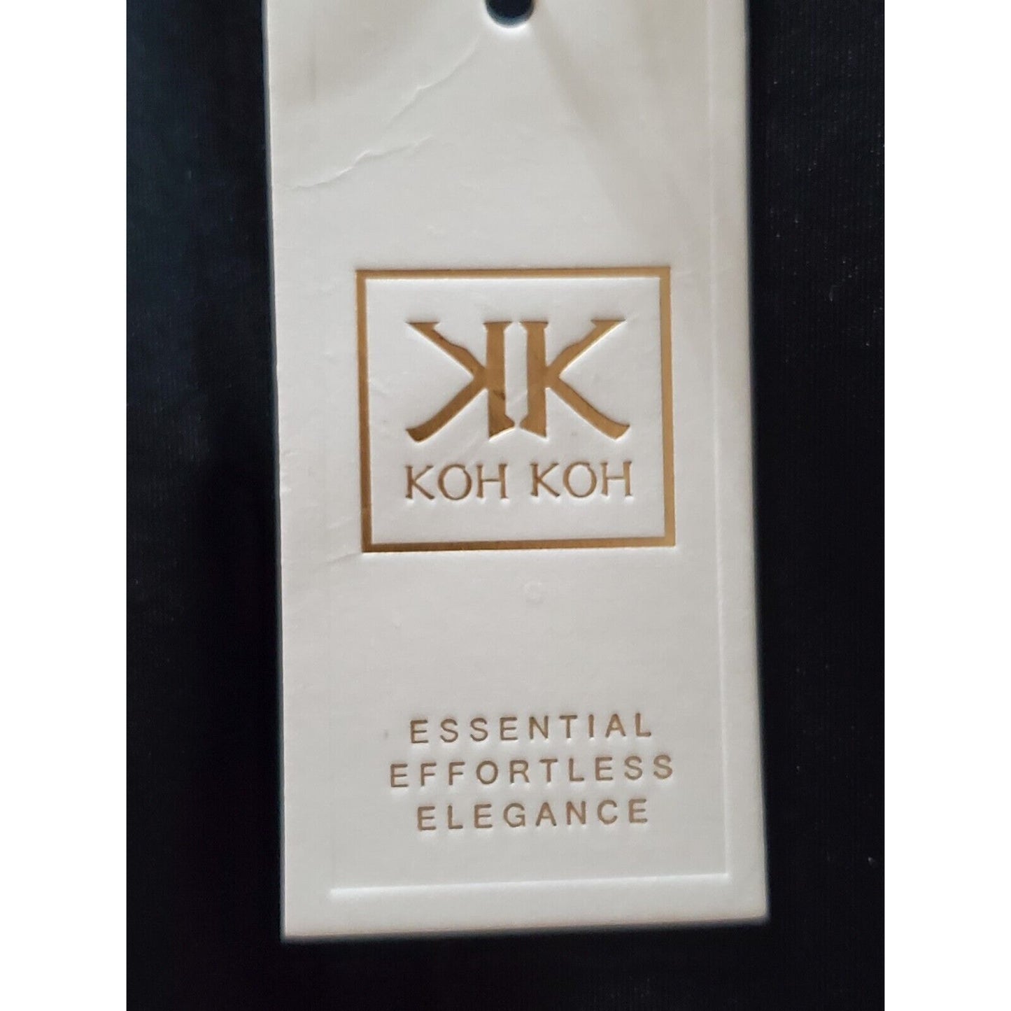 Koh Koh Women's Black Polyester Boat Neck 3/4 Sleeve Casual Jumpsuit Size L
