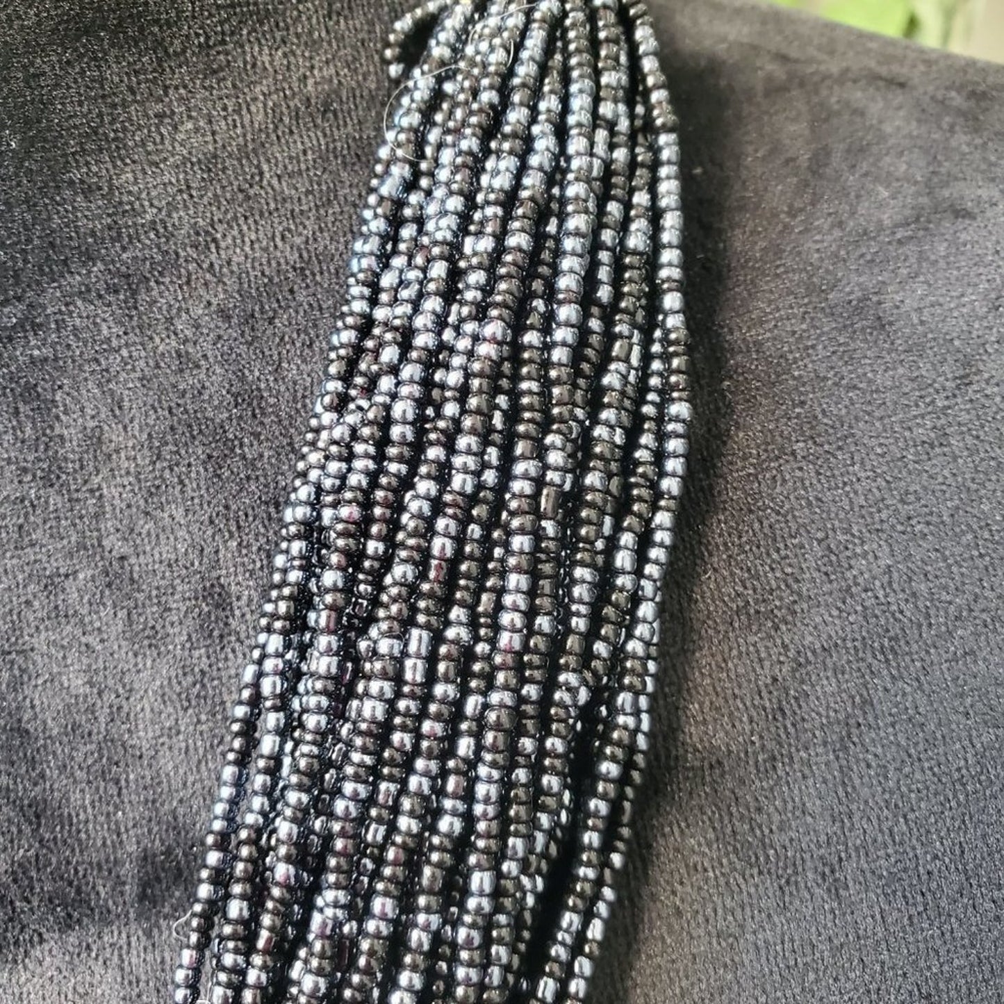 Womens Black Multilayer Round Beaded with Lobster Clasp Fashion Jewelry Necklace