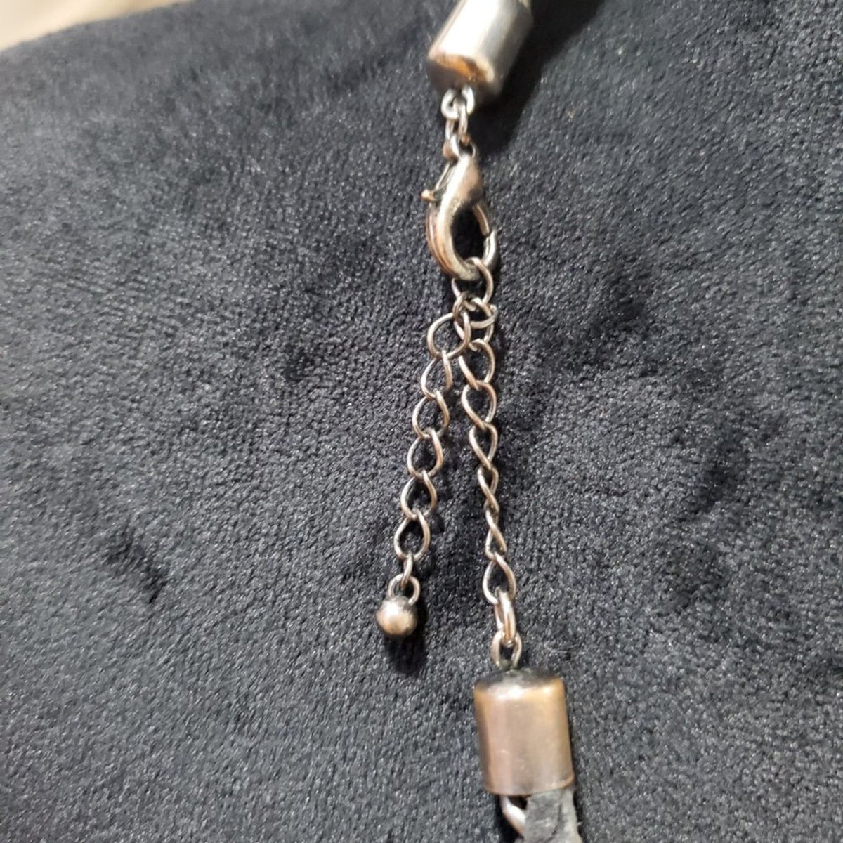 Womens Chunky Braided Mixed Silver Chains Necklace