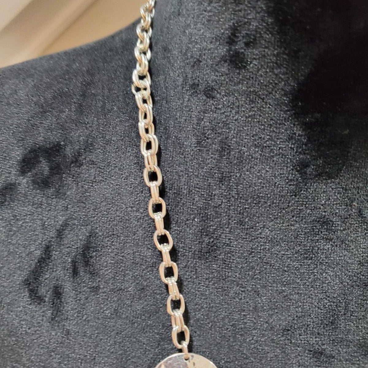 Women's Gold Round Decor Link Chain Fashion Jewelry Necklace