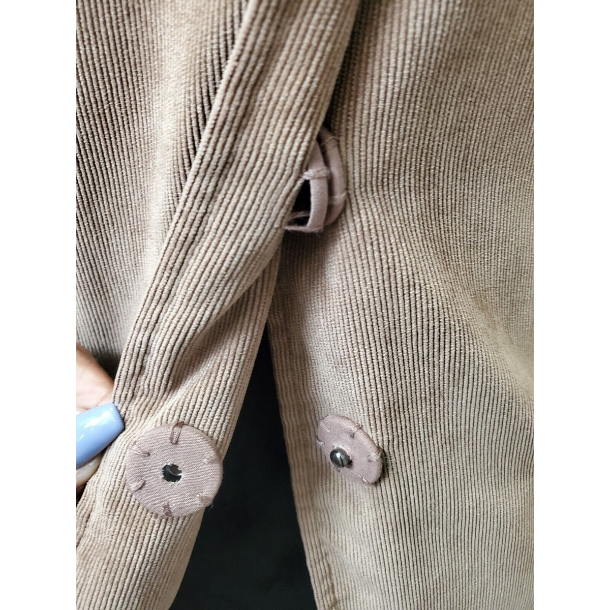 Erin London Womens Brown Single Breasted Three Buttons Front Coat Size Medium
