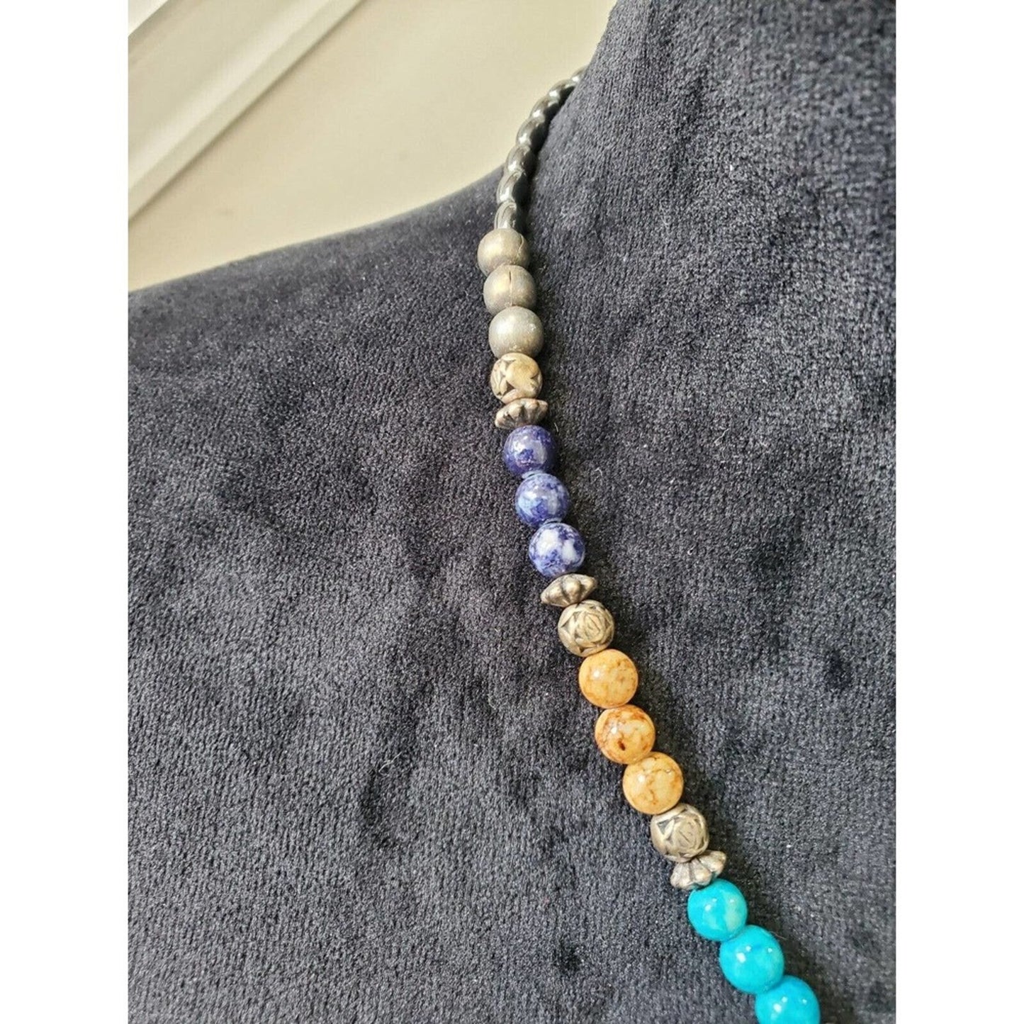 Women's Multicolor Custom Tribal Beaded Fashion Jewelry Necklace