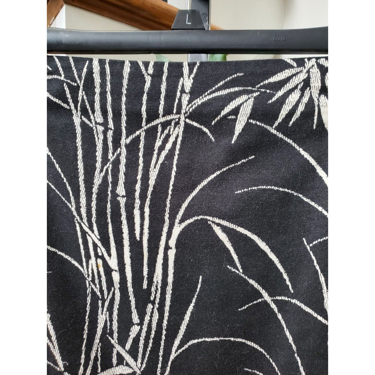 Talbots Women's Black & White Cotton Bamboo Print Knee Length Pencil Skirt 4