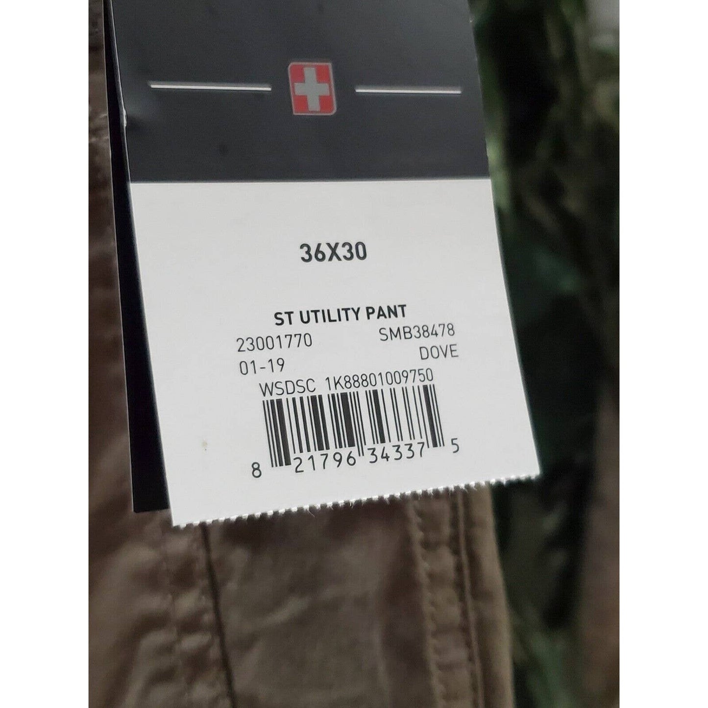 Swisstech Men's Solid Brown Cotton High Rise Straight Fit Casual Pants 36/30