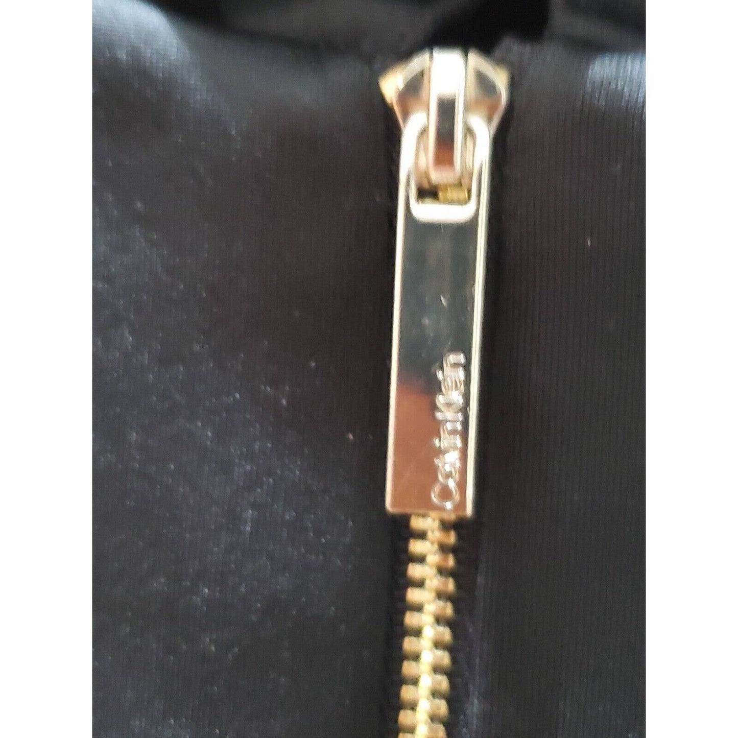 Calvin Klein Women's Black Polyester V-Neck Sleeveless Knee Length Dress Size 2