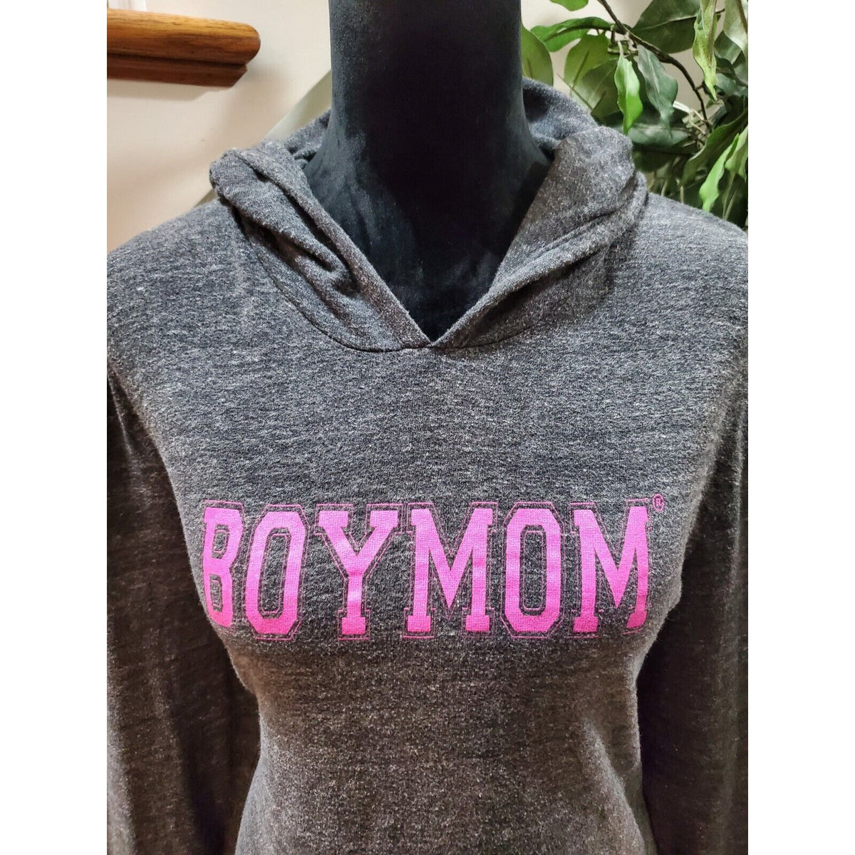Alternative Womens Gray Polyester Long Sleeve Pullover Hoodie Sweater Size XL