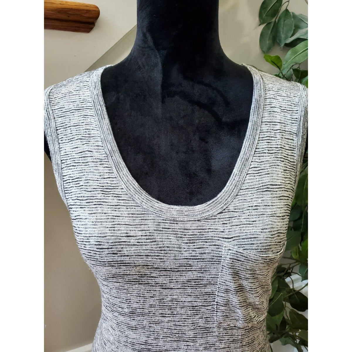 J. Crew Women's Gray 100% Modal Scoop Neck Sleeveless Knee Length Dress Size S