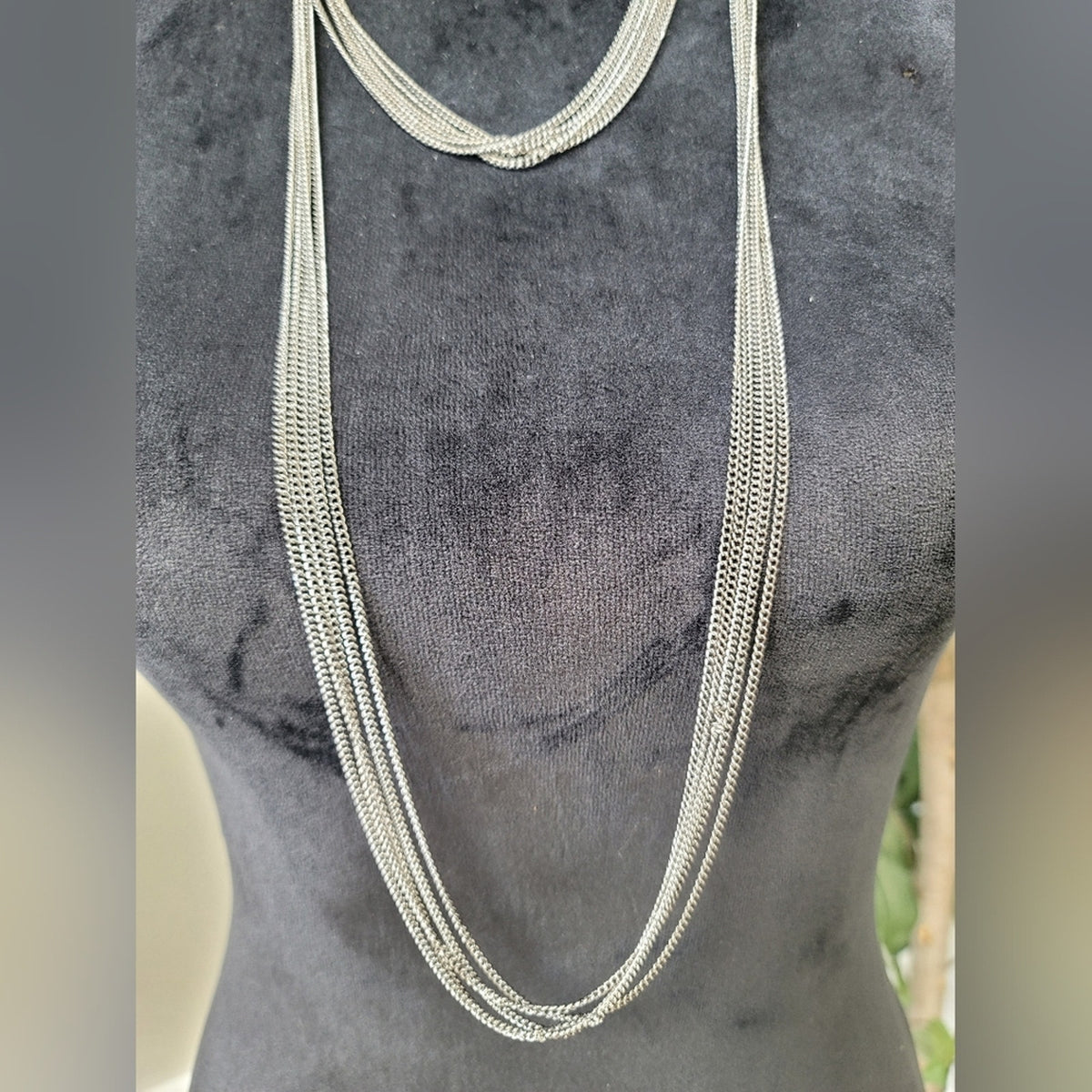 Gray Multilayer Fashion Necklace