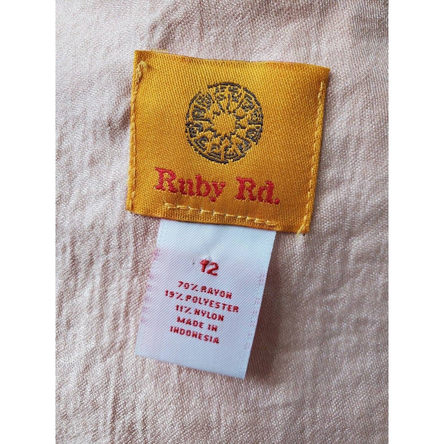 Ruby Rd. Women Solid Pink Rayon Full Zip Front Long Sleeve Jacket Blazer Size 12