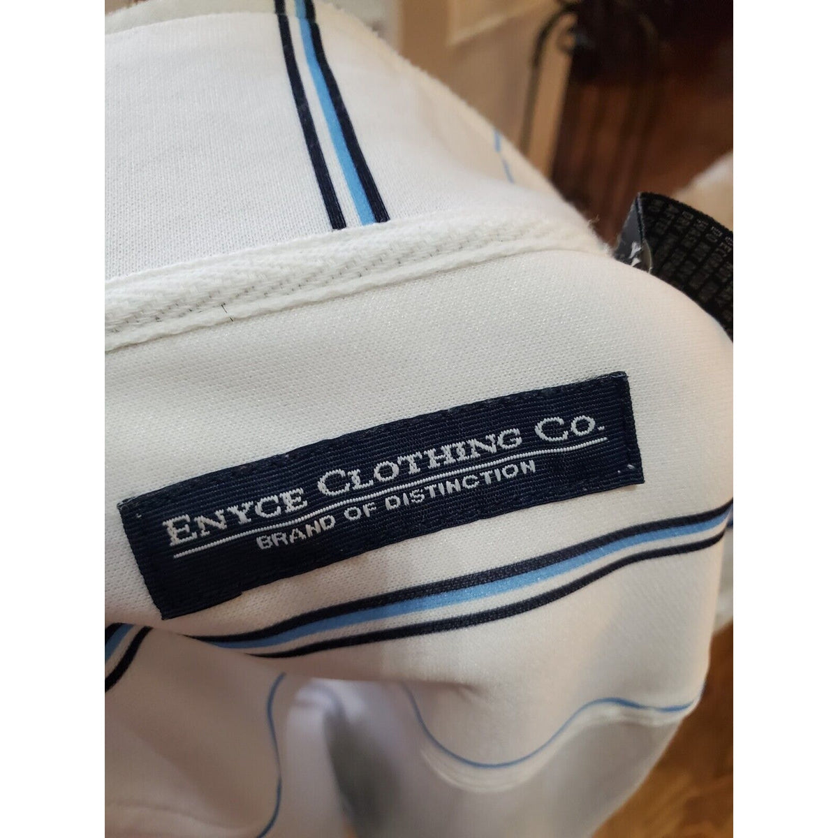 enyce Mens White Striped Polyester Long Sleeve Full Zipper Track Jacket Size 3XL
