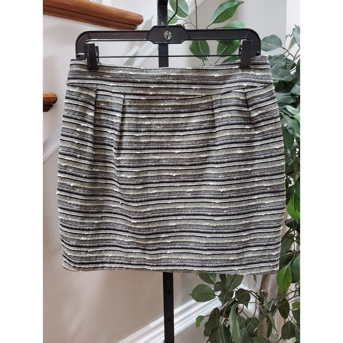 Mossimo Women's Gray Cotton Blend Casual Pencil & Straight Mini Skirt Size 6