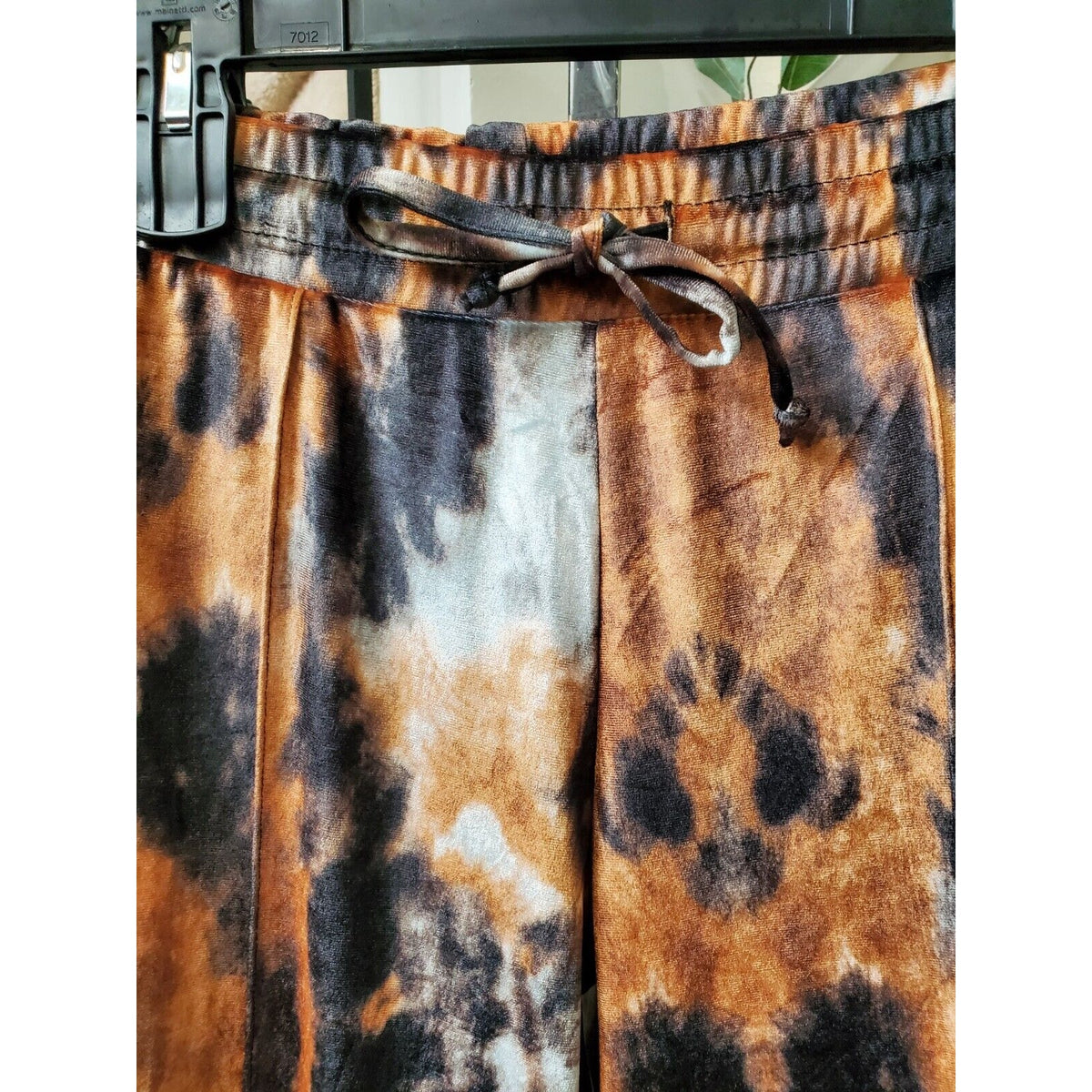Top Shop Womens Multicolor Tie Dye Velour Comfort Waist Pull On Joggers Pant 0-2