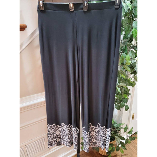 Est.1946 Women's Black Polyester Comfort Waist Casual Trouser Pant Size 18/20W