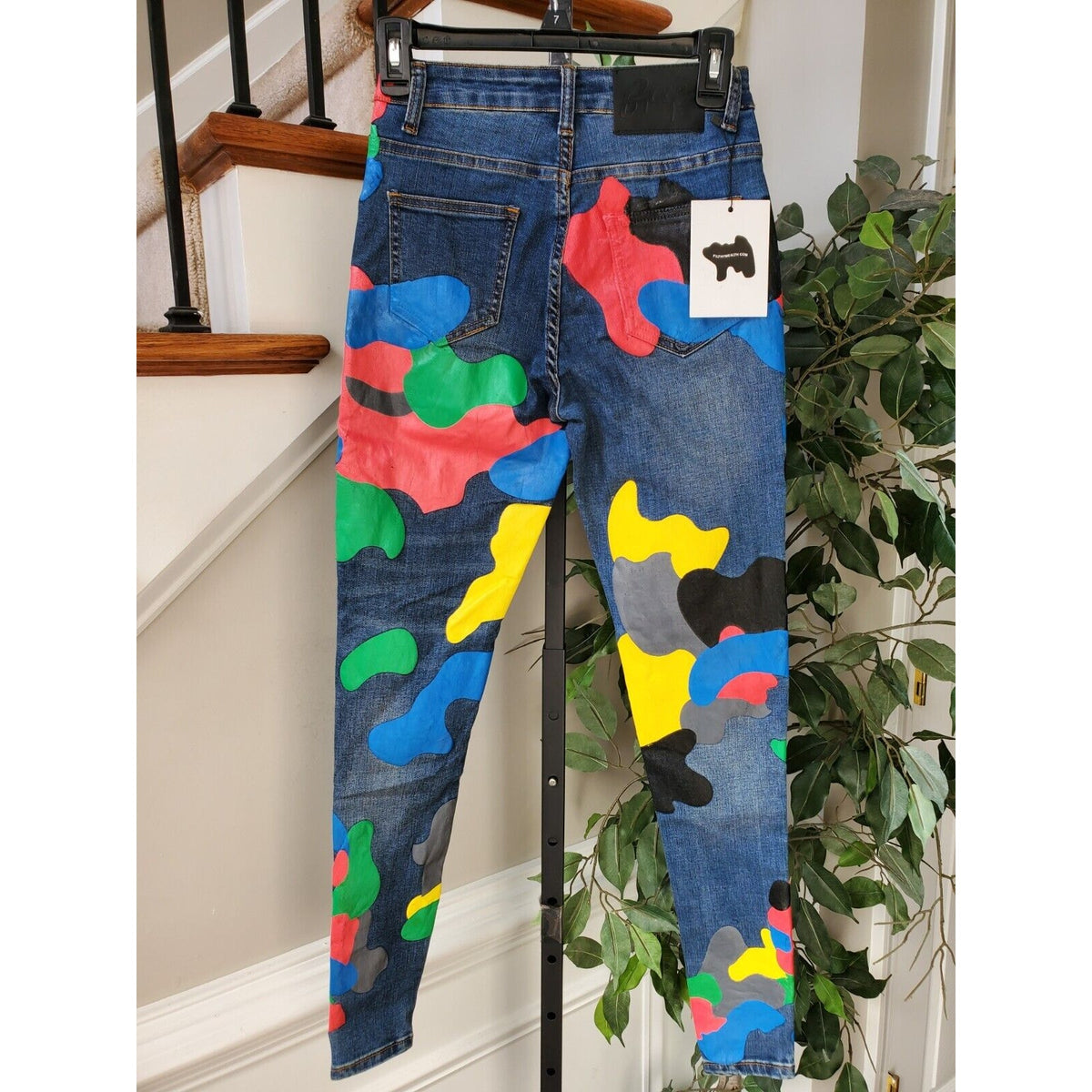 Filthy Wealth Women Blue Denim Cotton Skinny Legs Mid Rise Casual Jeans Size 26