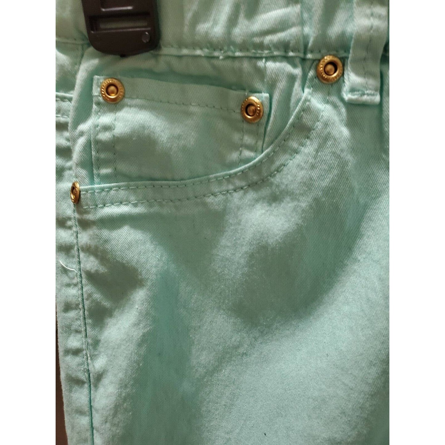 Women's Aqua Cotton & Polyester Mid Rise Pull On Casual Jeggings Pants Large