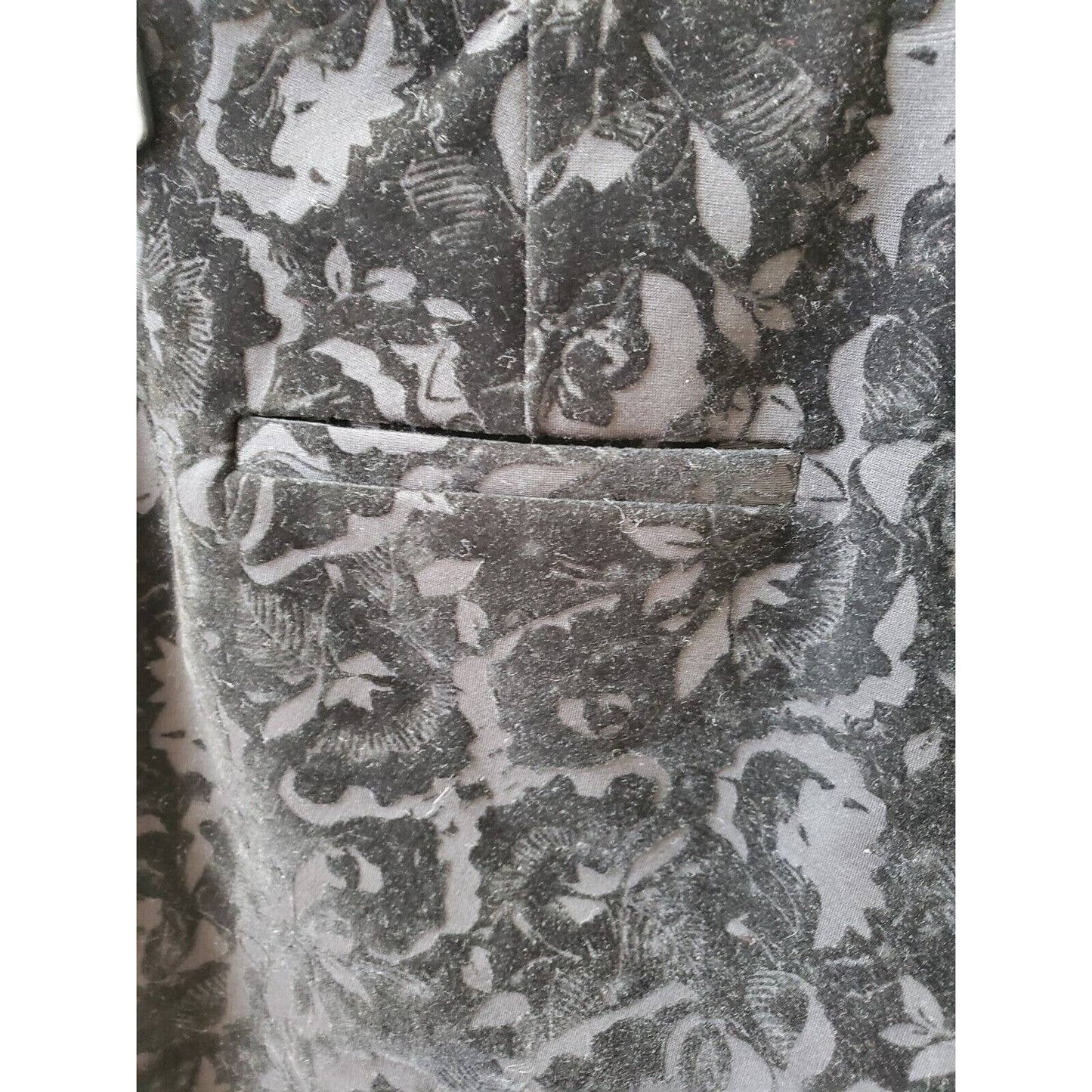 Alfani Women's Black Brocade Rayon Mid Rise Pull on Straight Casual Pant 22W